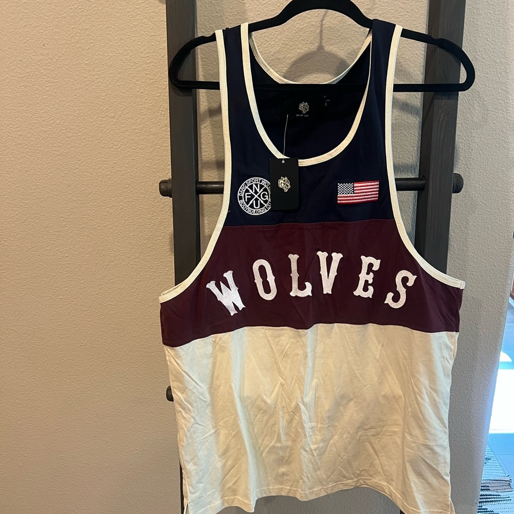 Darc Sport Maroon and White Wolves Tank Top